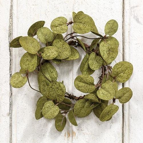 Penny Leaf Candle Ring Dark Green 35 - The Fox Decor