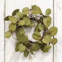 Penny Leaf Candle Ring Dark Green 35 - The Fox Decor