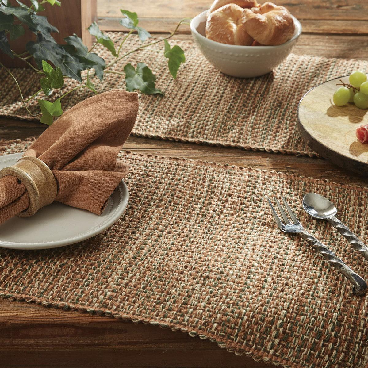 Tweed Placemat - Ginger set of 4 Park Designs - The Fox Decor