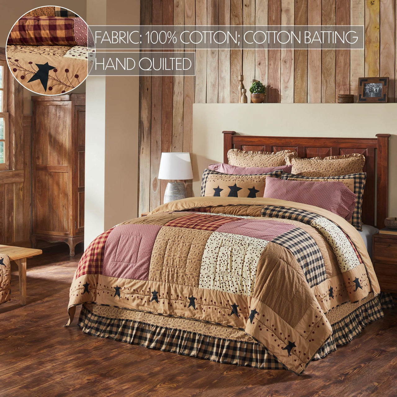 Pip Vinestar Queen Quilt 94Wx94L - The Fox Decor