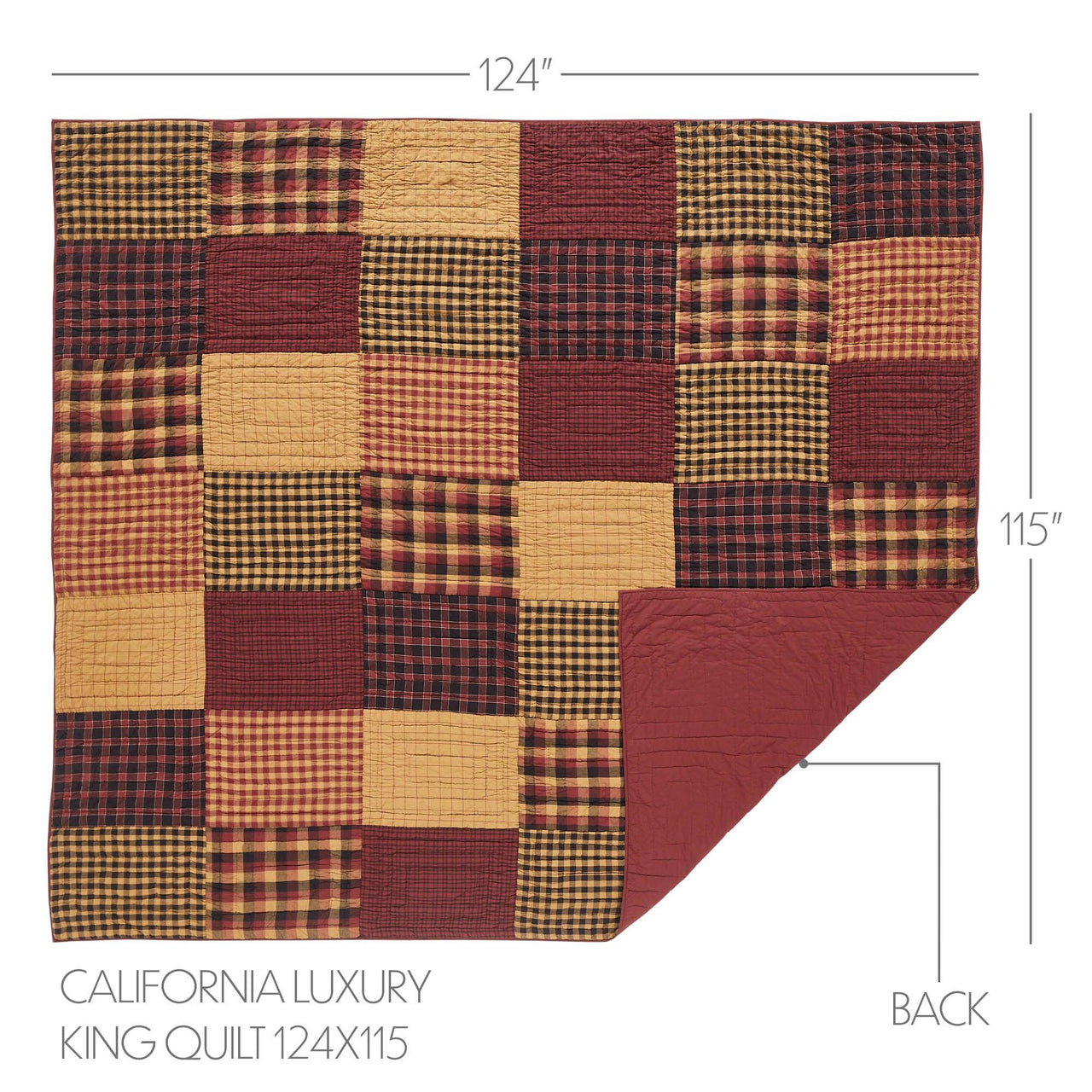 Connell California/Luxury King Quilt 124Wx115L - The Fox Decor