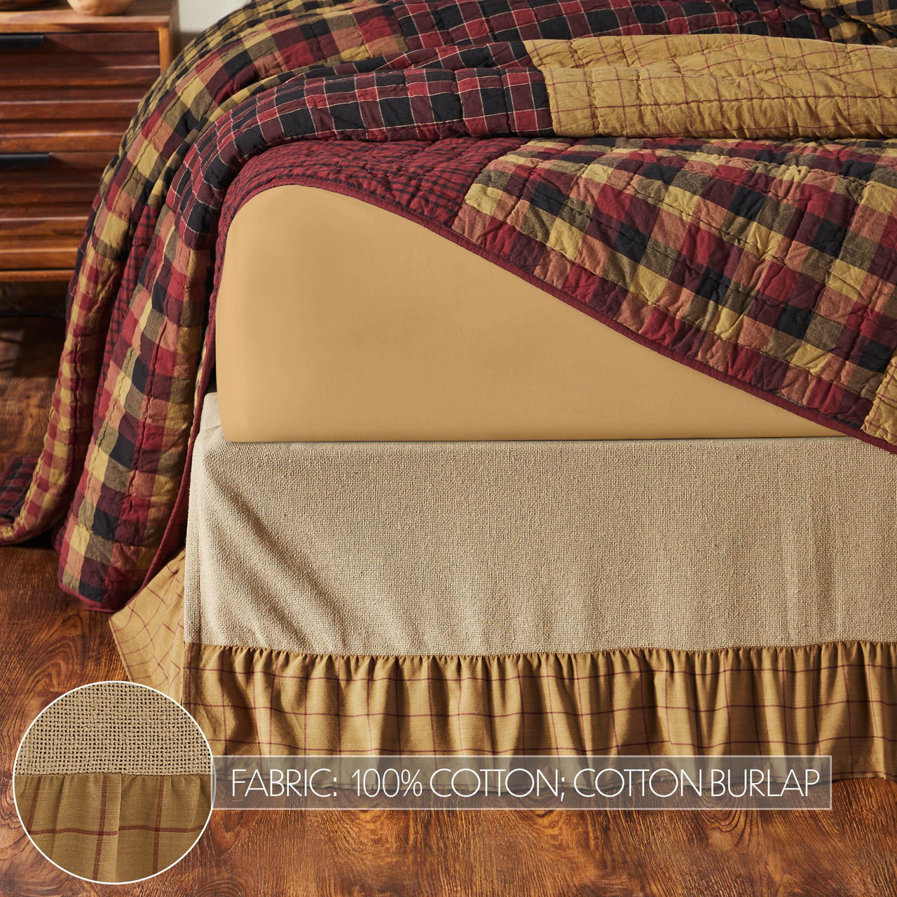 Connell Ruffled Queen Bed Skirt 60x80x16 - The Fox Decor