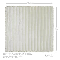 Thumbnail for Finders Keepers Ruffled California/Luxury King Quilt 124Wx115L - The Fox Decor