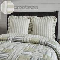 Finders Keepers Ruffled Fabric Euro Sham Set of 2 26x26 - The Fox Decor