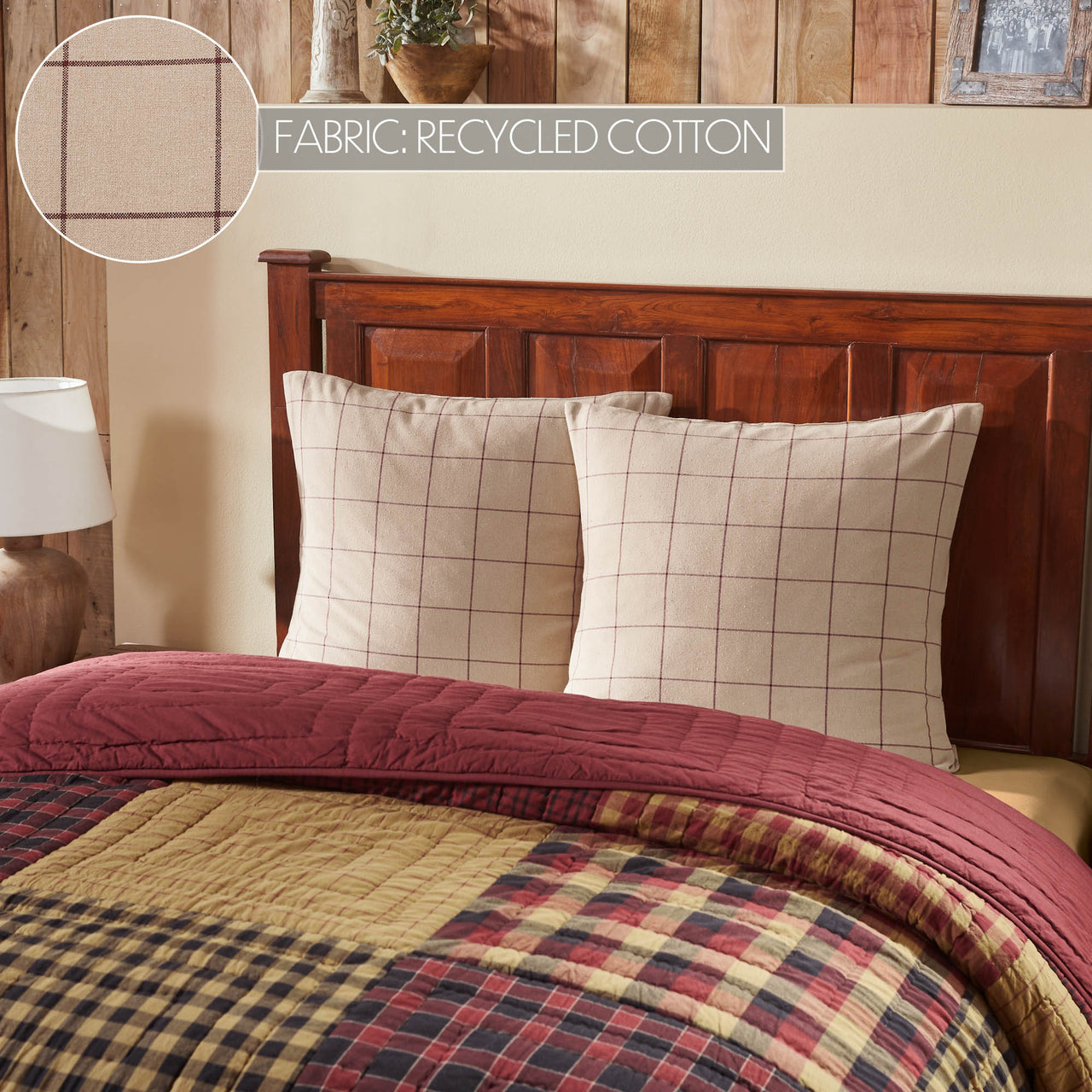 Connell Fabric Euro Sham 26"x26" VHC Brands - The Fox Decor