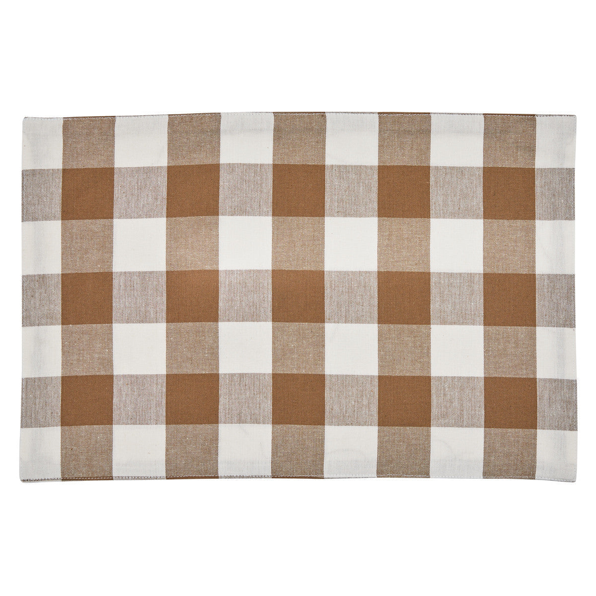 Wicklow Check Brown & Cream Placemats - Backed Set of 12 Park Designs