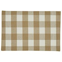 Wicklow Check Backed Placemat - Natural - The Fox Decor