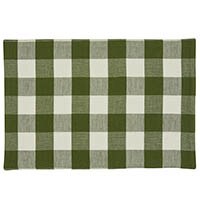Wicklow Check Backed Placemat - Sage - The Fox Decor