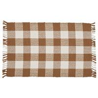 Thumbnail for Wicklow Check Brown & Cream Placemats - Set of 12 Park Designs