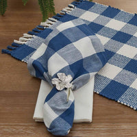 Wicklow Check Napkin - China Blue - The Fox Decor