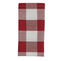 Wicklow Check Napkin - Red&Cream - The Fox Decor
