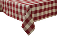 Thumbnail for Wicklow Check Garnet Tablecloth - Park Designs - The Fox Decor