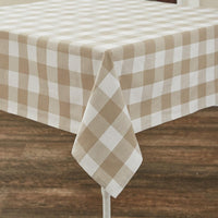 Thumbnail for Wicklow Check Natural Tablecloth Park Designs - The Fox Decor