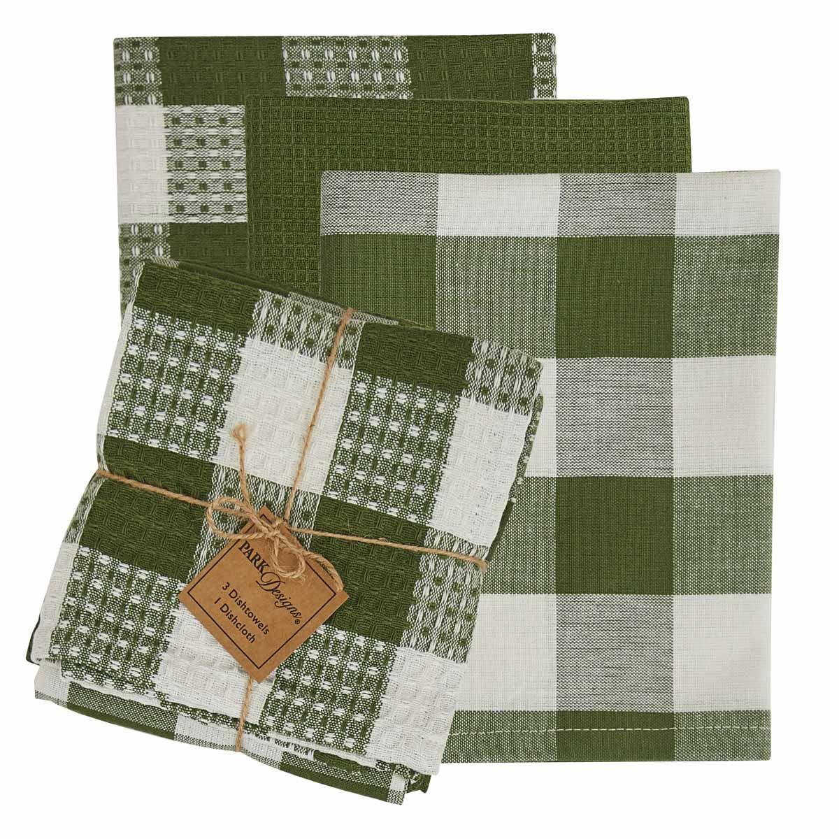 Wicklow Check Sage Dishtowel Set Park Designs