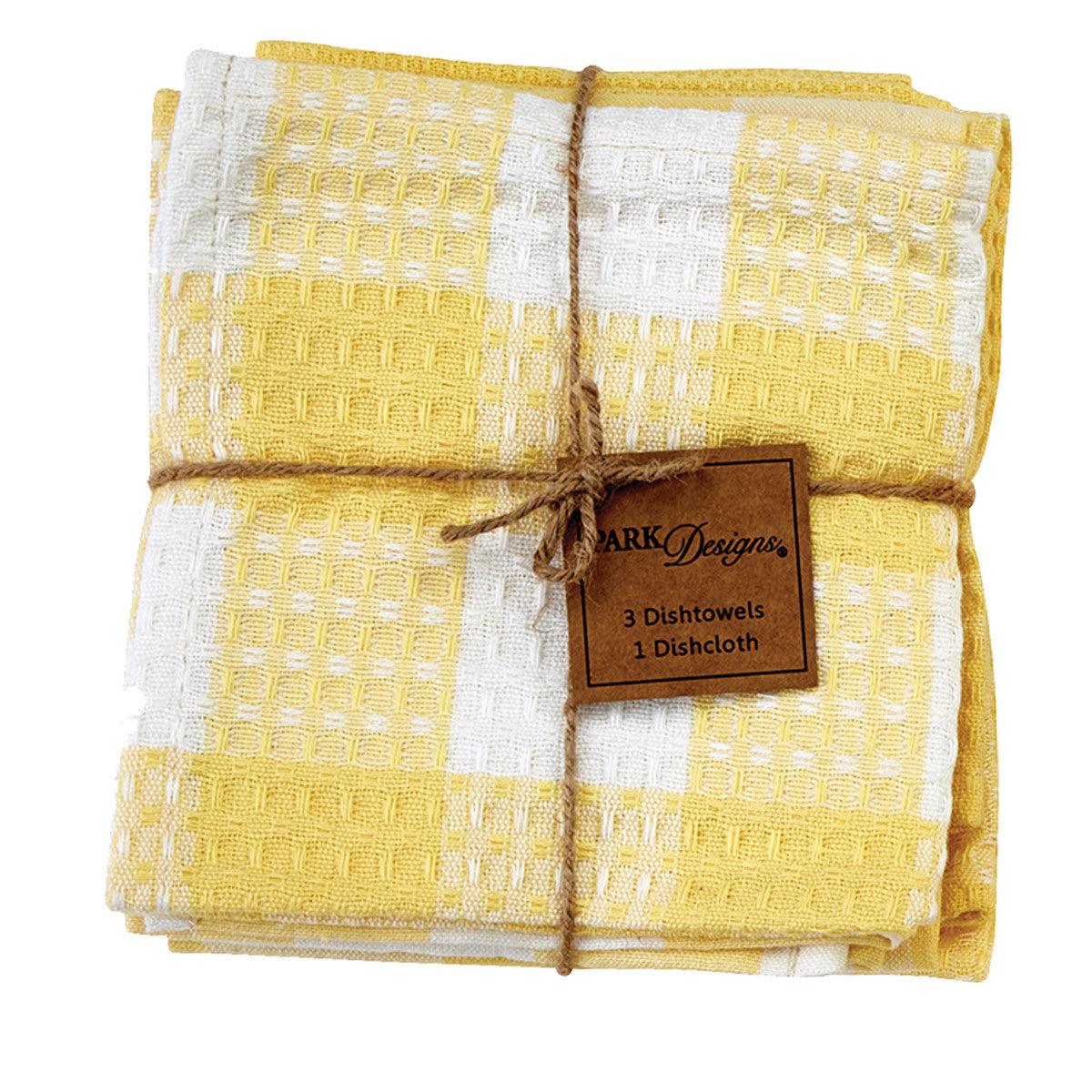 Wicklow Check Yellow Dishtowel Set Park Designs