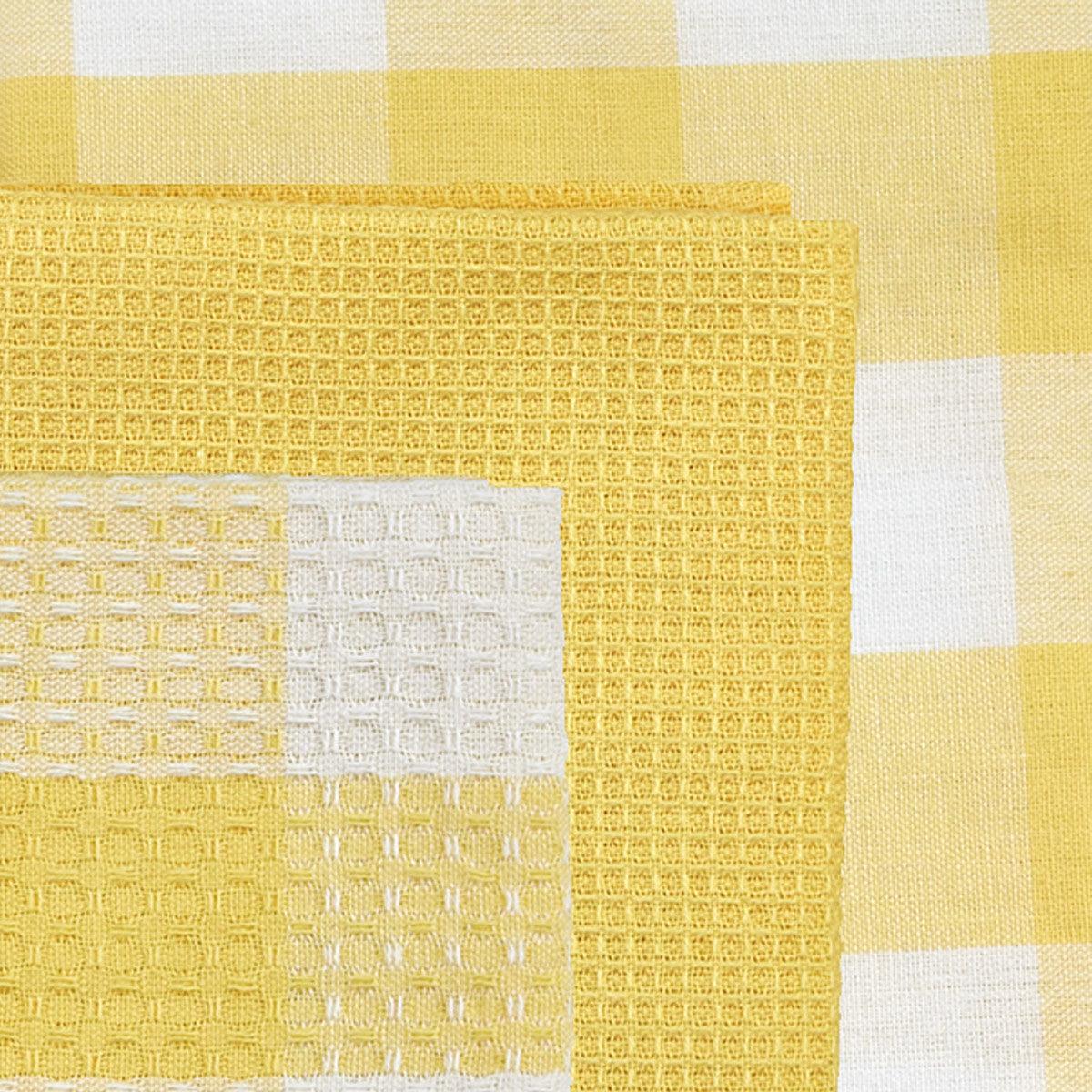 Wicklow Check Yellow Dishtowel Set Park Designs