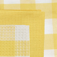 Thumbnail for Wicklow Check Yellow Dishtowel Set Park Designs