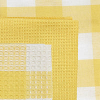 Thumbnail for Wicklow Check Yellow Dishtowel Set Park Designs