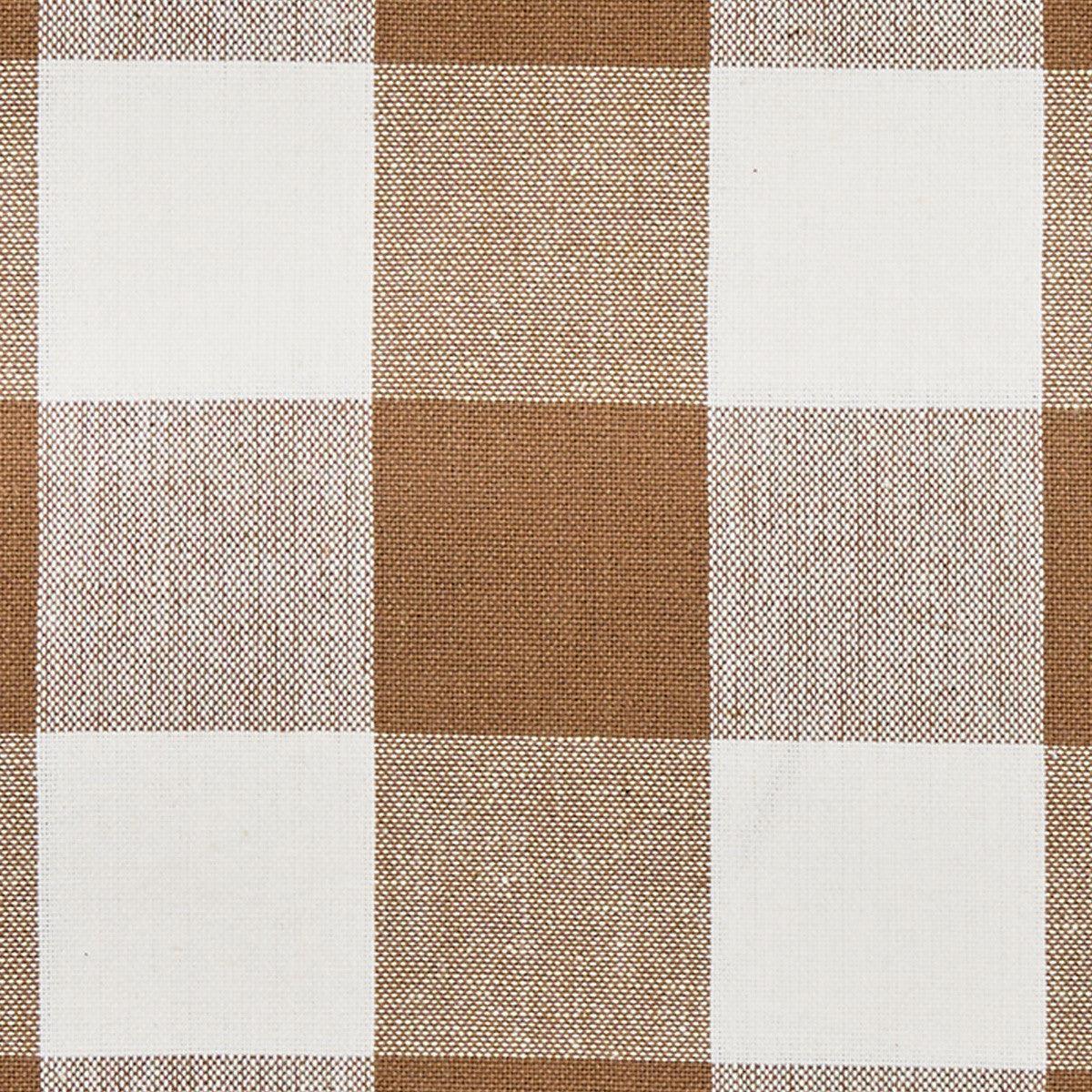 Wicklow Check Brown & Cream Table Runners - Backed Set of 2 Park Designs