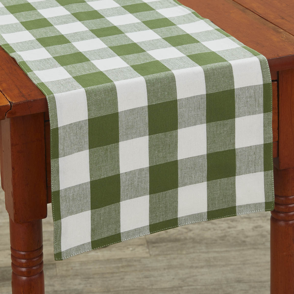 Wicklow Check Backed Table Runner 36"L- Sage Set of 2 Park Designs