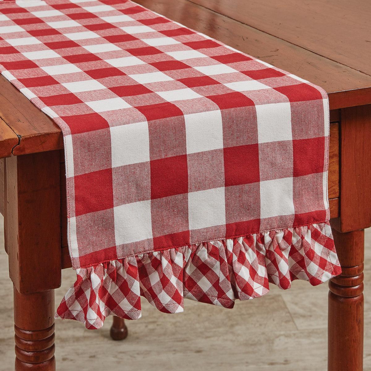 Wicklow Check Table Runners - Red Park Designs - The Fox Decor
