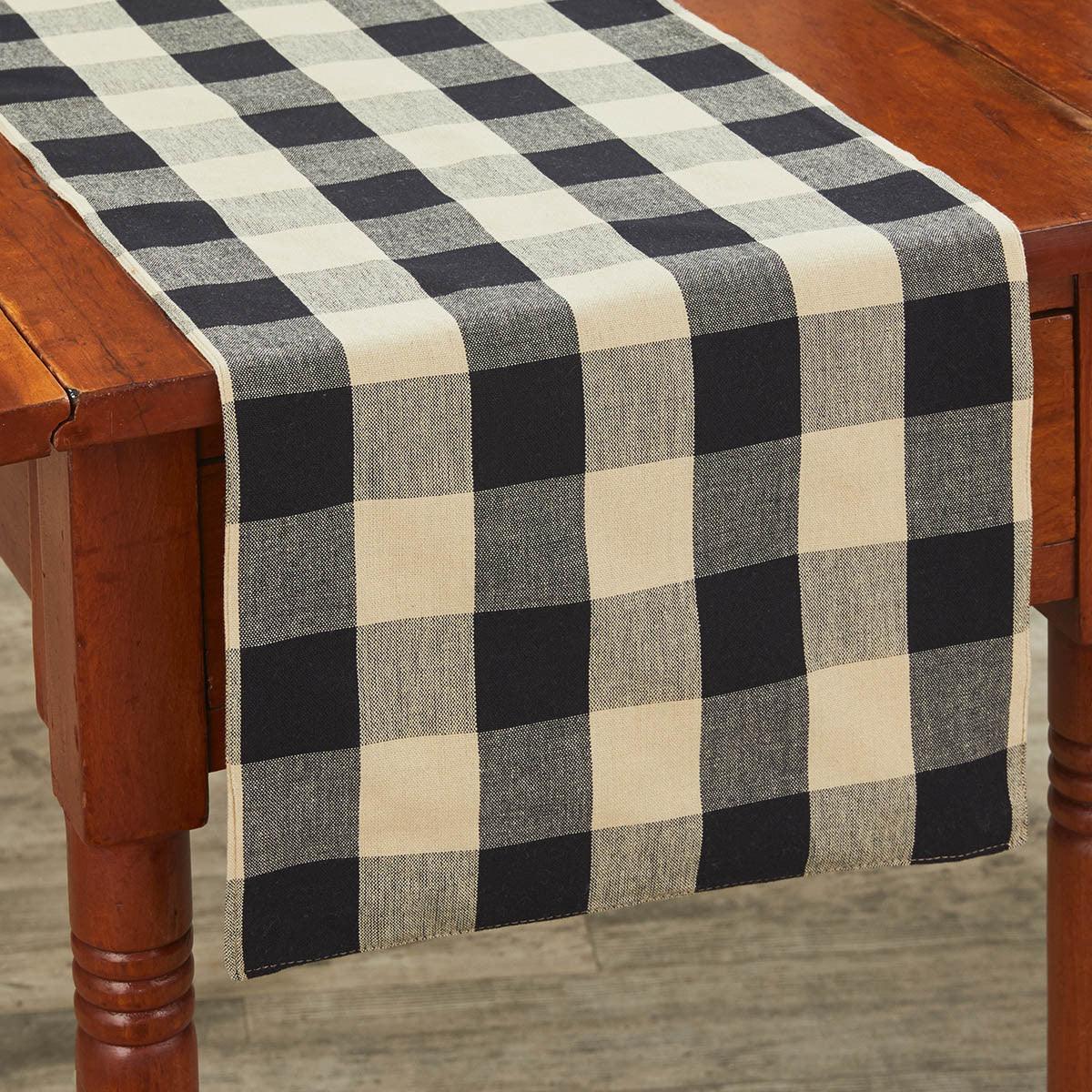 Wicklow Check Table Runners - Black Backed Park Designs - The Fox Decor