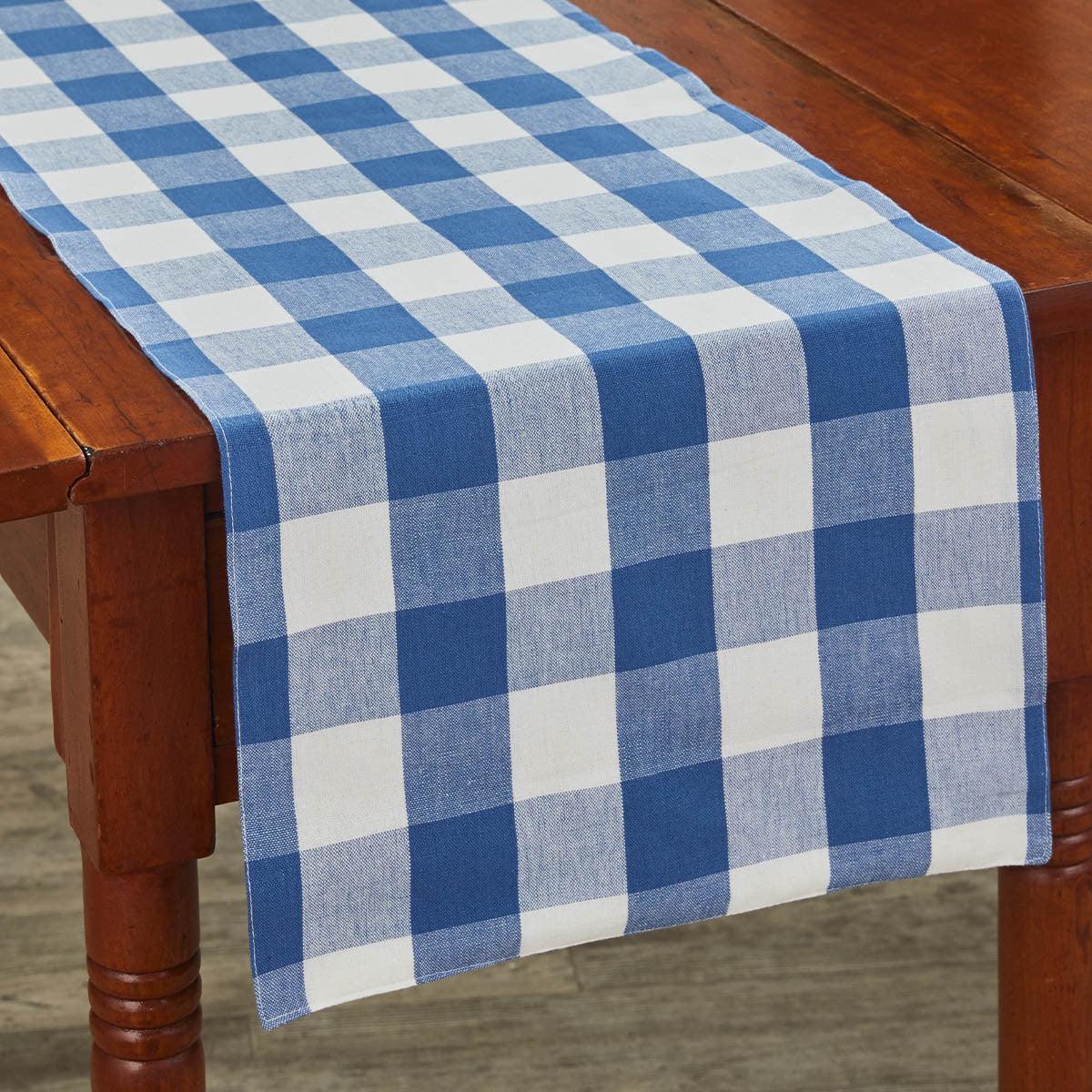 Wicklow Check Backed Table Runner - China Blue Park Designs