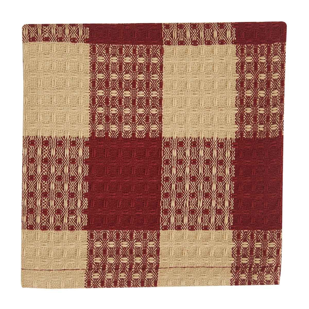 Wicklow Check Dishcloth - Garnet Set of 6 Park Designs - The Fox Decor