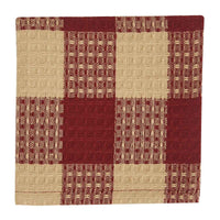 Thumbnail for Wicklow Check Dishcloth - Garnet Set of 6 Park Designs - The Fox Decor