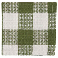 Wicklow Check Sage Dishcloths - Set of 6 Park Designs - The Fox Decor