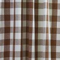 Thumbnail for Wicklow Check Brown & Cream Panels - 72x84 Set of 2 Park Designs - The Fox Decor