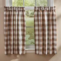 Thumbnail for Wicklow Check Brown & Cream Tiers - 72x36 Park Designs - The Fox Decor