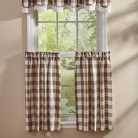 Thumbnail for Wicklow Check Brown & Cream Tiers - 72x36 Park Designs - The Fox Decor