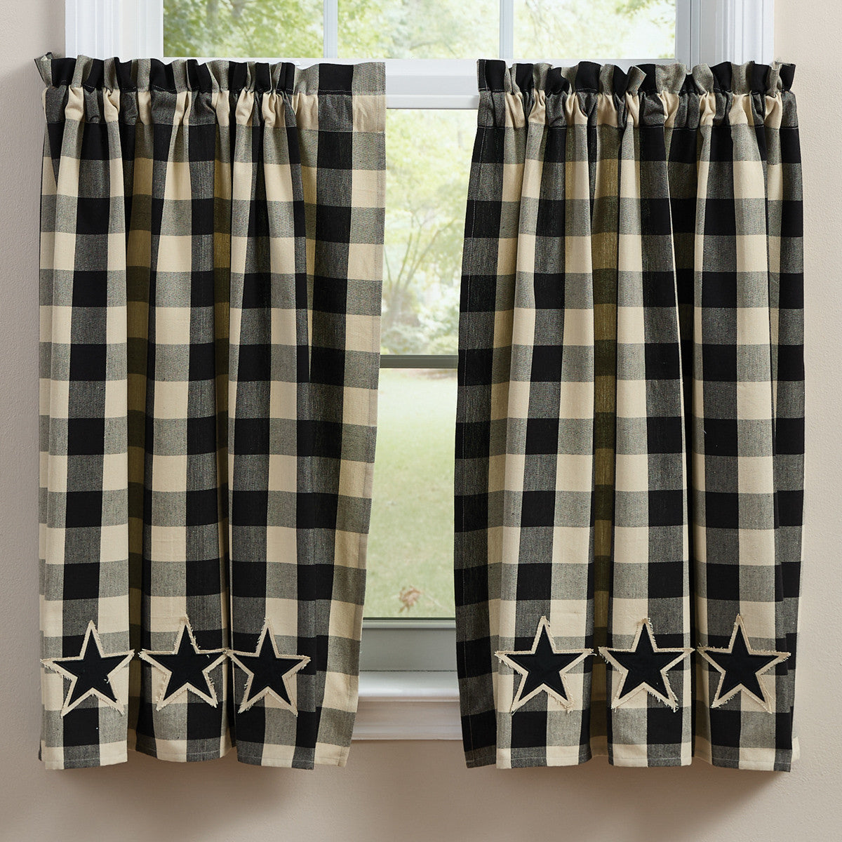 Wicklow Star Tiers 36" L - Black - 72"x36" Set of 2 Park Designs - The Fox Decor