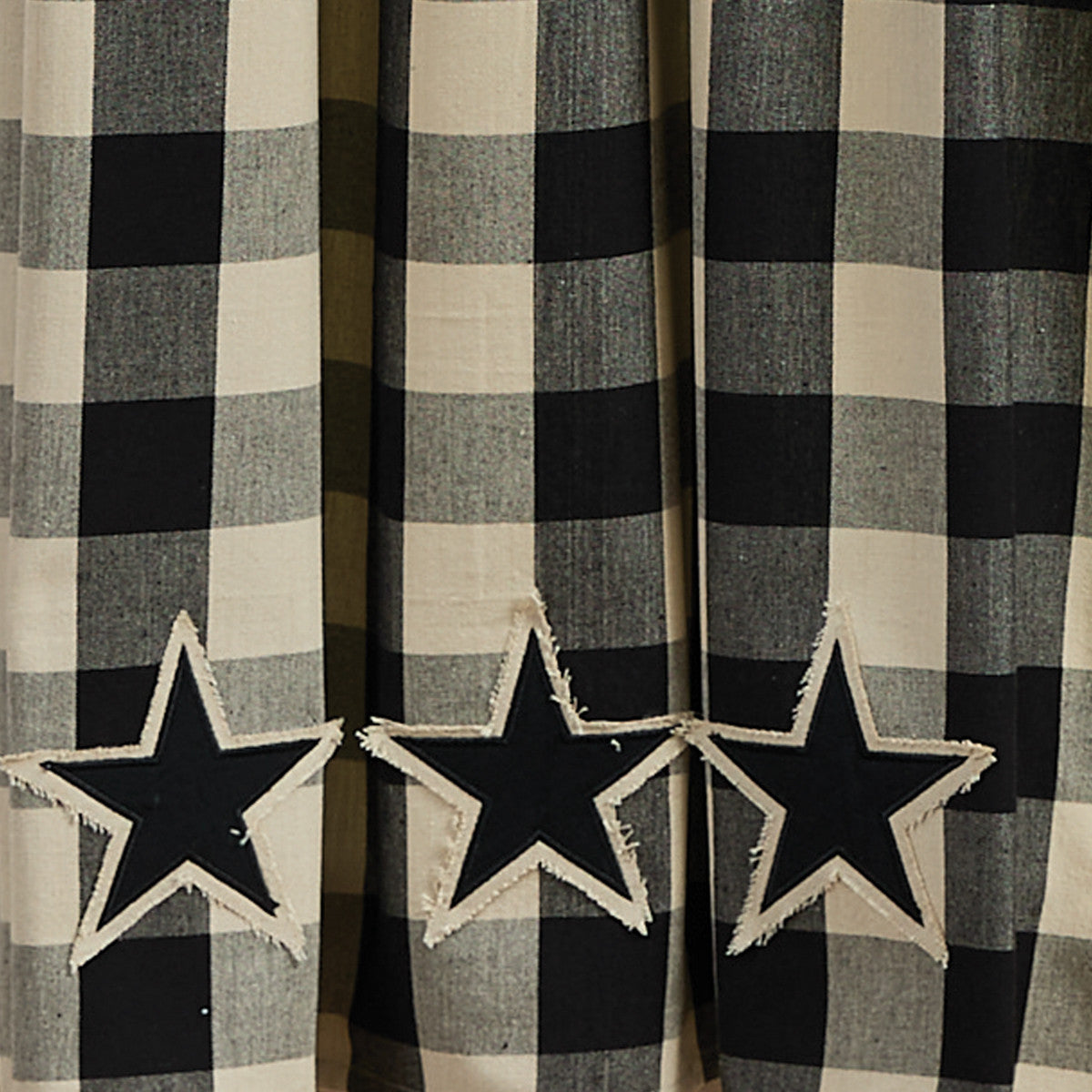 Wicklow Star Tiers 36" L - Black - 72"x36" Set of 2 Park Designs - The Fox Decor