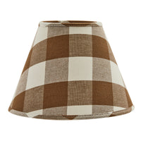 Thumbnail for Wicklow Check Brown & Cream Lamp Shade - 10