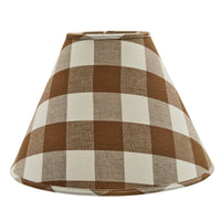 Thumbnail for Wicklow Check Brown & Cream Lamp Shade - 12