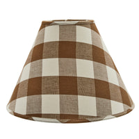 Thumbnail for Wicklow Check Brown & Cream Lamp Shade - 14