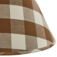 Thumbnail for Wicklow Check Brown & Cream Lamp Shade - 12