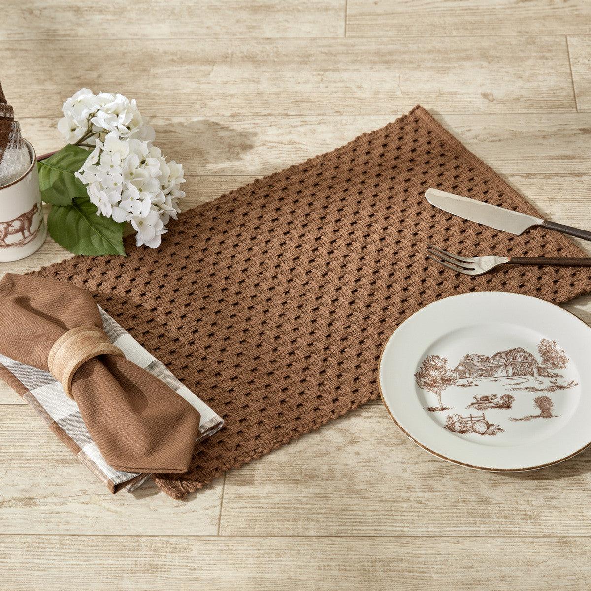 Chadwick Placemat-Brown Set of 12 Park Designs - The Fox Decor