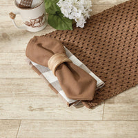 Chadwick Napkins - Brown Set Of 12 Check Park Designs - The Fox Decor