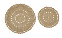 Thumbnail for Lace Trivets - Oatmeal Set of 2 Park Designs