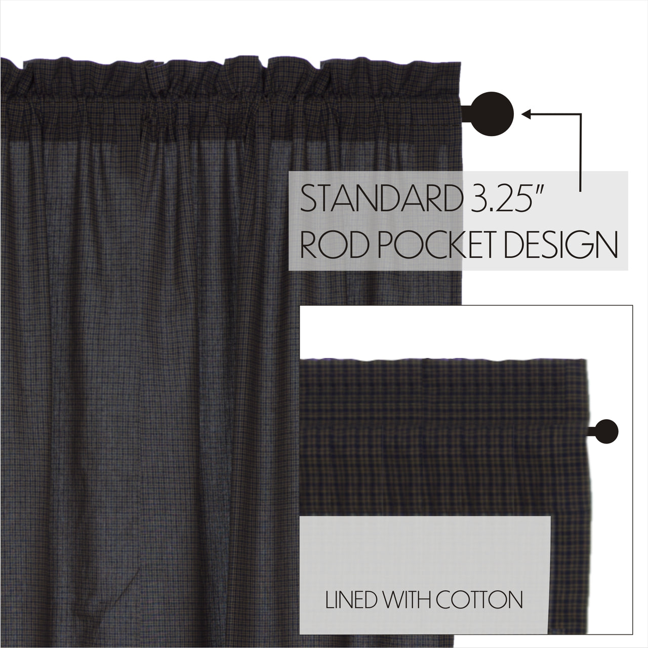 Arlington Swag Scalloped Set of 2-36x36x16