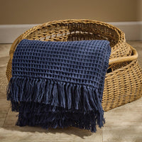 Thumbnail for Ellery Throw - Navy Set of 2 Park Designs - The Fox Decor