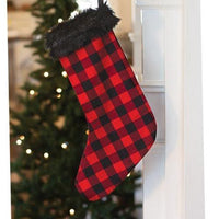 Thumbnail for Red Buffalo Check Stocking - The Fox Decor