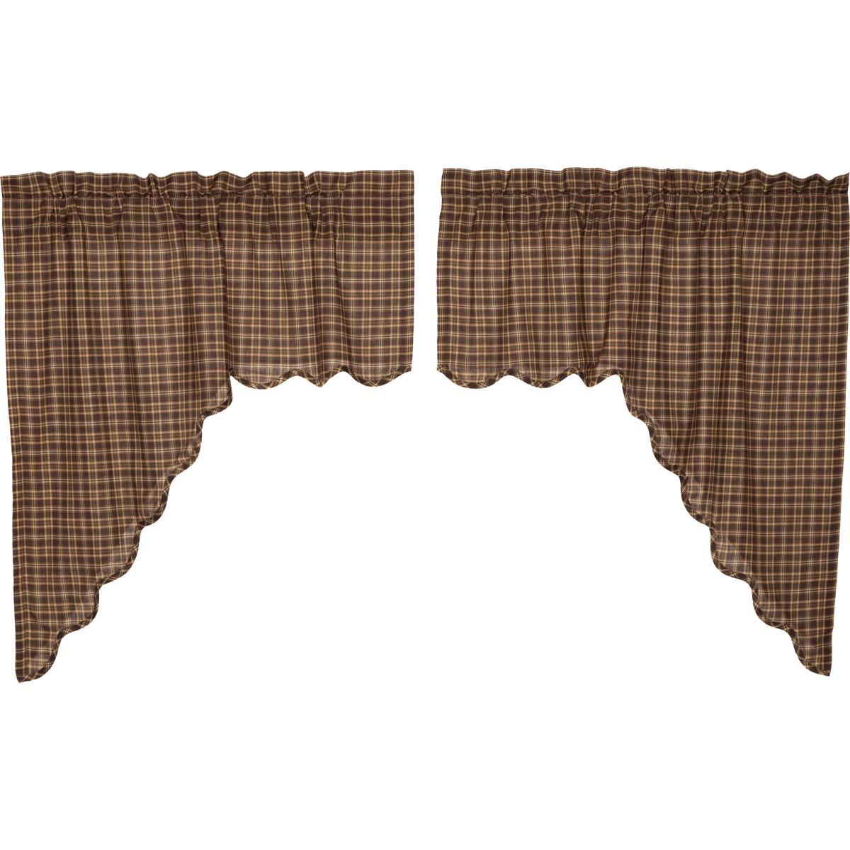 Prescott Swag Scalloped Set of 2 36x36x16