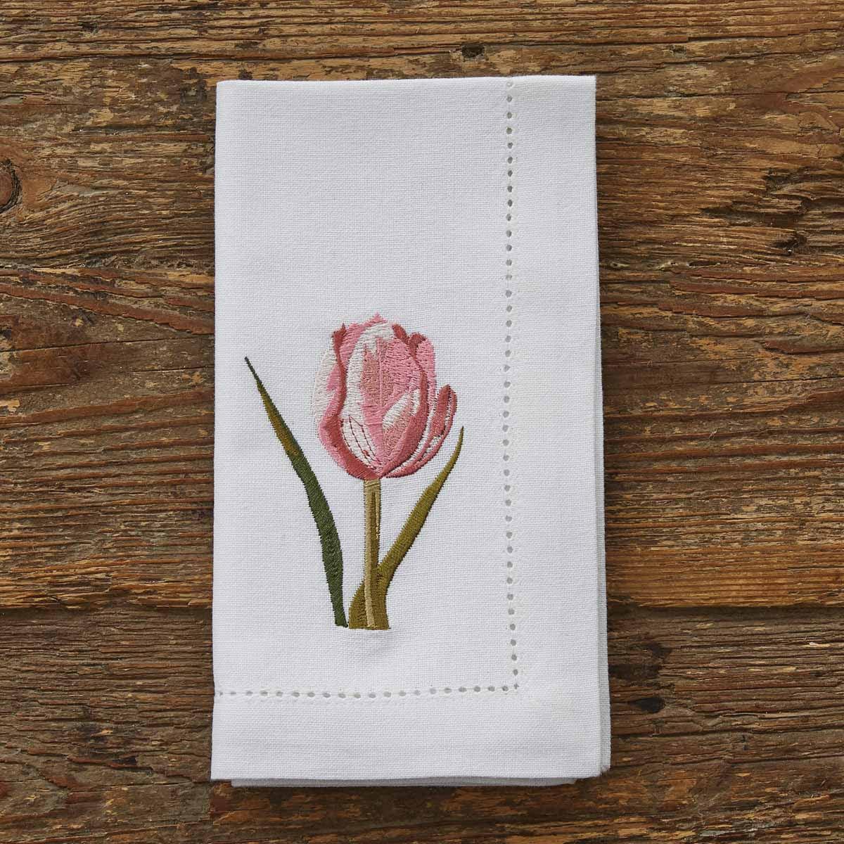 Farmhouse Spring Embroidered Napkin Set of 4 Park Designs - The Fox Decor