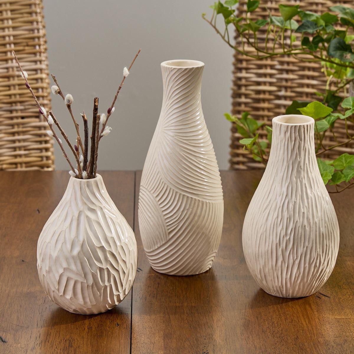 Balena Vase Tall - Natural Set of 2 Park Designs - The Fox Decor