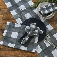 Thumbnail for Buffalo Check Watercolor Placemat - Black Set of 4 Park Designs - The Fox Decor