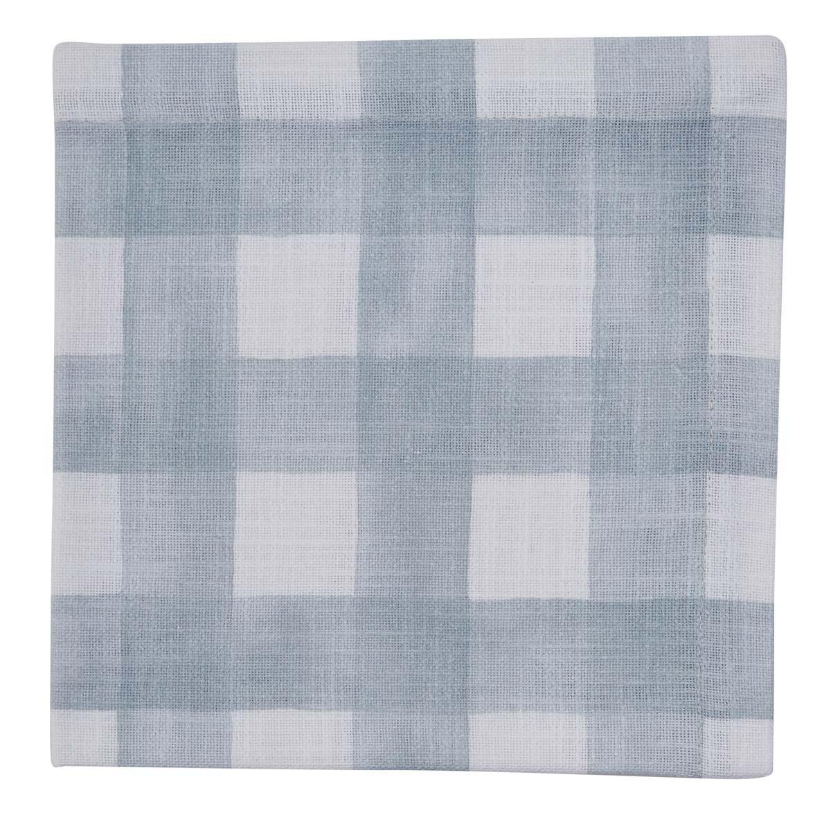 Buffalo Check Watercolor Napkin - Blue Mist Park Designs - The Fox Decor